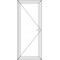 Okno Impressive Line 70 P 865x2095 balkonowe R bez poprzeczki