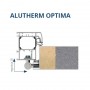  ALUTHERM OPTIMA ciepła ościeżnica aluminiowa z przegrodą termiczną i uszczelką +950,40 zł